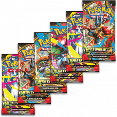 Booster Pokémon TCG Mega Evolution 01 z losowymi kartami i potężnymi Mega Evolution Pokémon ex.
